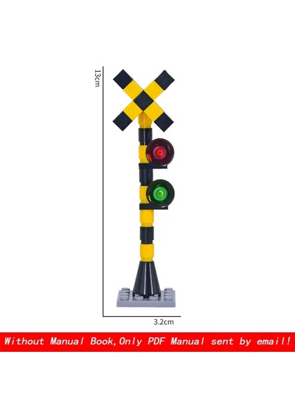 Moc Creative Expert City Tren Trafik Işıkları Korkuluk Geçişi Demiryolu Ekspres Tuğlaları Yapı Taşları Çocuklar Için Diy Oyuncaklar Hediye Sakolu: Stil 07 (Yurt Dışından)