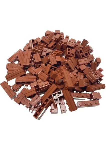 120PCS Yapı Taşları Simülasyonu Şehir Duvar Tuğlası Yapı Taşı Modeli Bina Aksesuarları Kale Inşaat Çocuk Oyuncakları Renk: Kahve 120 Pcs (Yurt Dışından)