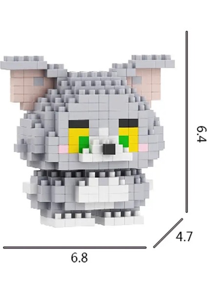 Sanrio Micro Yapı Taşları Kirby Kuromi Anime Luffy Helikopter Marioed Montajlı Model Mini Tuğla Figür Toys Çocuklar Için Hediyeler: A627/BOYUT: Kutu Yok (Yurt Dışından)