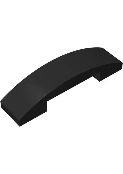 20PCS Moc Parçaları 93273 Eğim Kavisli 4 x 1 Çift Uyumlu Tuğlalar Dıy Mble Yapı Taşları Parçacık Çocuk Bulma Beyin Oyuncak Hediye Renk: Black-20 Pcs (Yurt Dışından)