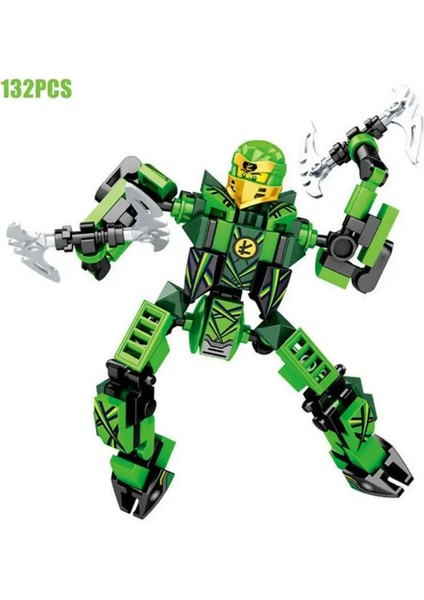 Lloyd Savaş Zırhı Mech Ninjago Mini Model Eylem Figür Yapı Başları Uyumlu Teknik Anime Şehirleri Çocuk Oyuncak Hediyeleri Renk: 68203-B (Yurt Dışından)