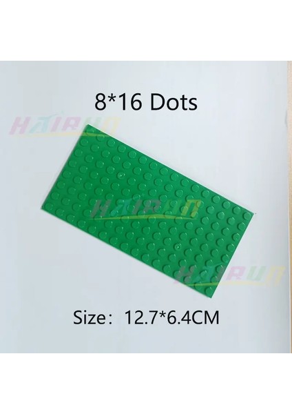 5pcs 8 X16 Noktalar Base Plaka Klasik Moc Dıy Cıty Fakılar Yapı Taşları Tuğlalar 92438 Çocuk Oyuncakları ile Uyumlu Parçalar Hediye Renk: 5 Pcs Yeşil (Yurt Dışından)