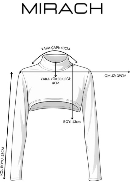 Dik Yaka Boyunluklu Kolluk - Pamuk Bolero Crop, Uzun Kollu Balıkçı Yaka, Rahat ve Şık Tasarım