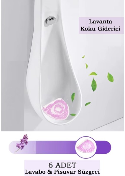 Lavanta Kokulu Pisuvar Süzgeci - Pisuvar, Lavabo Ve Yer Giderlerinde Kullanılır – İleri İğne Teknolojisi