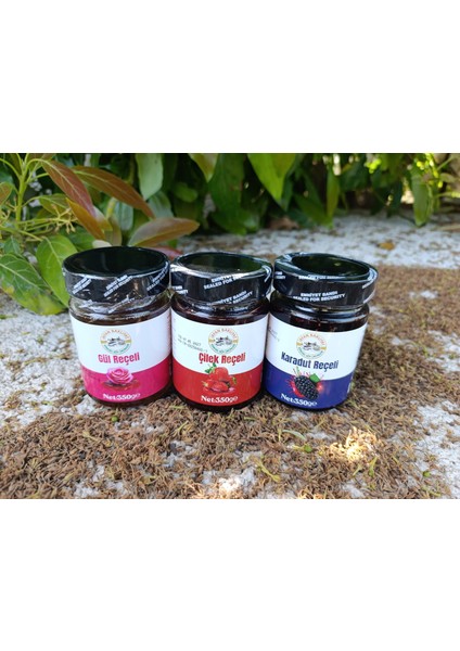 çilek reçeli 350 Gr gül reçeli 350 Gr karadut reçeli 350 Gr fiyatları