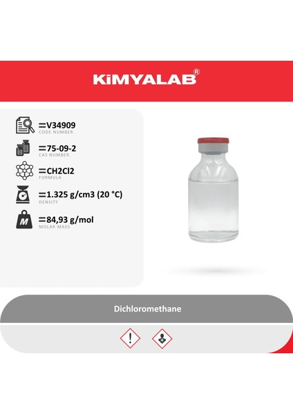 Metilen Klorür 500ML - Diklorometan (CAS No : 75-09-2) fiyatları