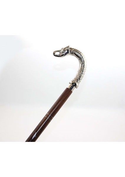 Fil Başlı Metal İmaj Baston 95 cm