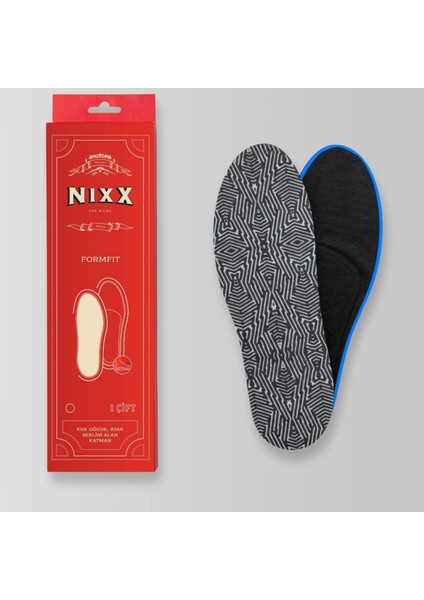 NX111 - Formfit | Kişiye Özel, Kemer Desteği ve Ayak Şeklini Alan Yastıklamalı Yumuşak Iç Tabanlık