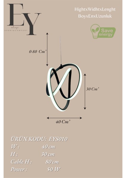 Modern Venüs Model Kumandalı 3 Renk (Beyaz & Sarı & Günışığı) Lüks LED Avize modelleri