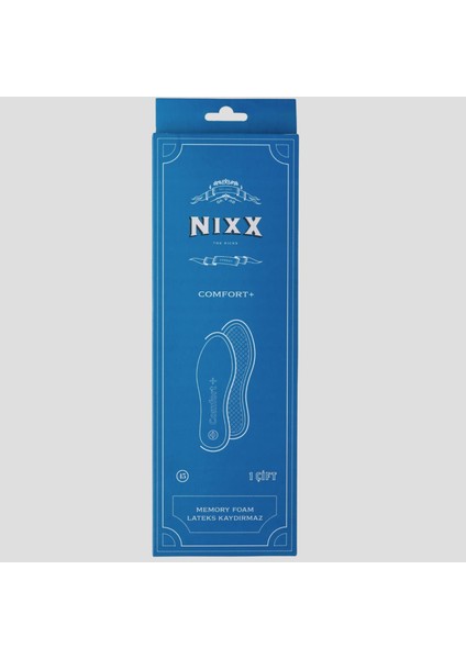 NX108 - Comfort + Hafızalı Sünger, Kaymaz Lateks ve Uzun Süreli Yastıklamalı Yumuşak Iç Tabanlık