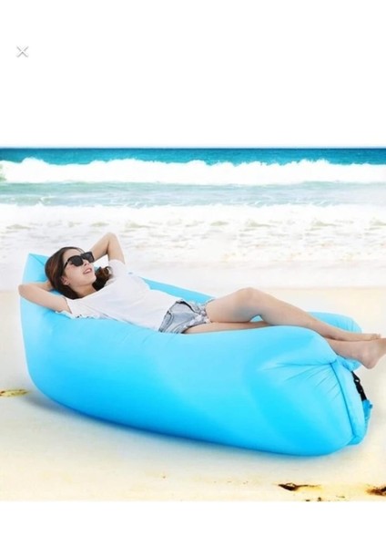 Mavi Stil Kamp Şişme Yatak Kanepe Tembel Uyku Tulumu Açık Plaj Yüzme Kamp Seyahat Ekipmanları Için Taşınabilir Hava Yatağı (Yurt Dışından)