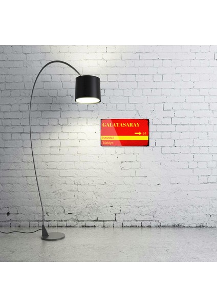 Galatasaray Metal Posteri - Sokak Tabelası Görünümlü Parlak Tablo / Eskitme fiyatları
