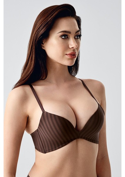 Balensiz Push-Up Sütyen C11796 Kahverengi