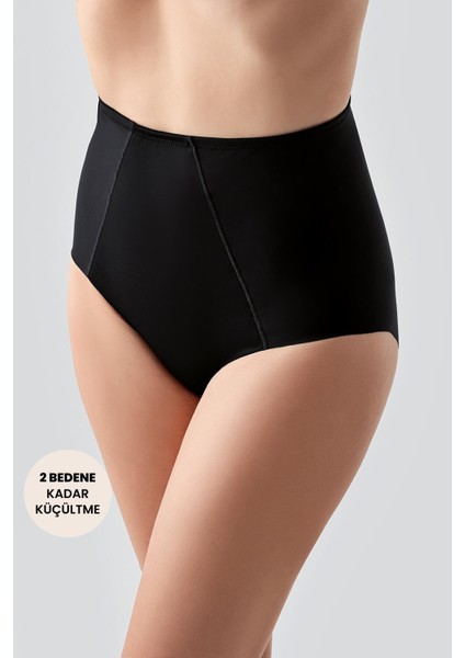 Yüksek Bel Lazer Kesim Korse Külot 9601 Siyah