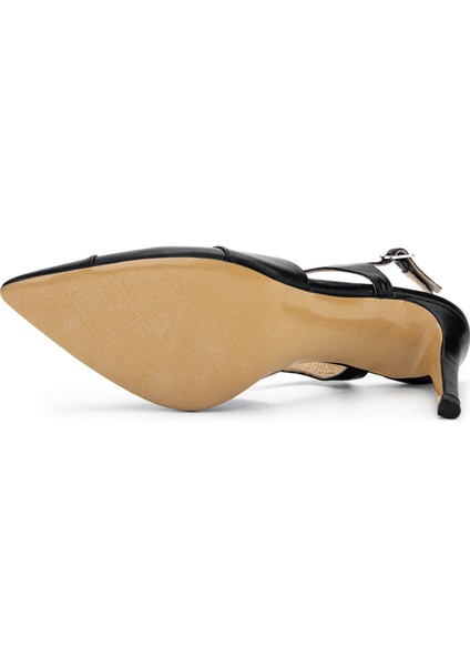 Kadın Hakiki Deri Siyah Deri Topuklu Ayakkabı 1027 217 Bn Ayk Y25 Sıyah Dr modelleri