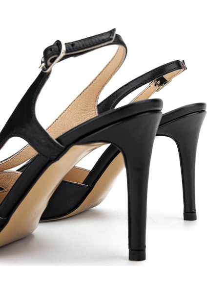 Kadın Hakiki Deri Siyah Deri Topuklu Ayakkabı 1027 217 Bn Ayk Y25 Sıyah Dr indirimleri