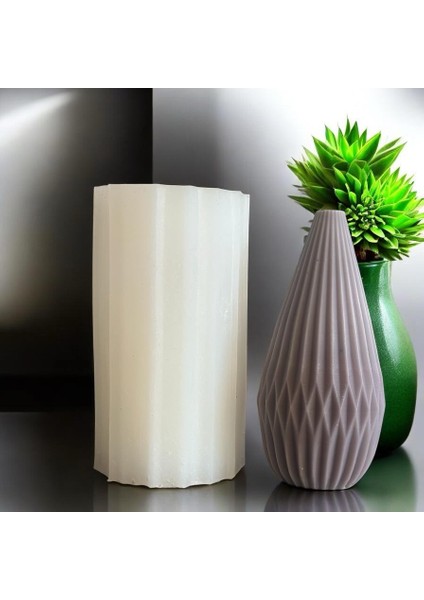 Uzun Armut Model Mum Silikon Kalıp