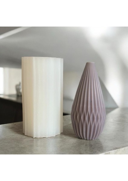 Uzun Armut Model Mum Silikon Kalıp modelleri