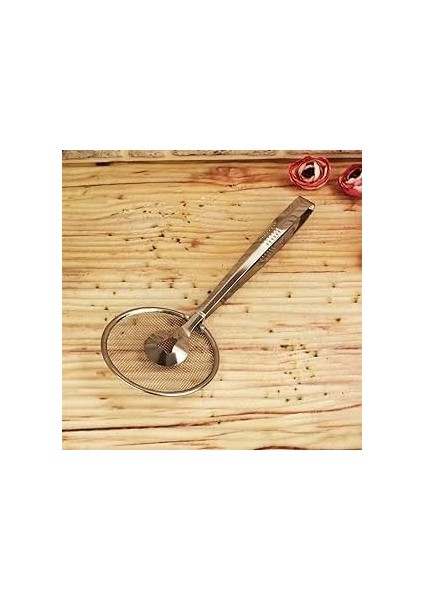 Çok Amaçlı Süzgeçli Paslanmaz Metal Haşlama ve Kızartma Maşası