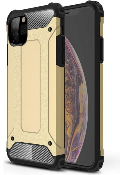 Apple iPhone 11 Pro (5.8'') Için Kılıf Rugged Armor Gold [Apple iPhone 11 Pro ile Uyumlu Kılıf - Gold]