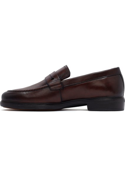 Erkek Kahverengi Deri Loafer 25sfd724118 fiyatları
