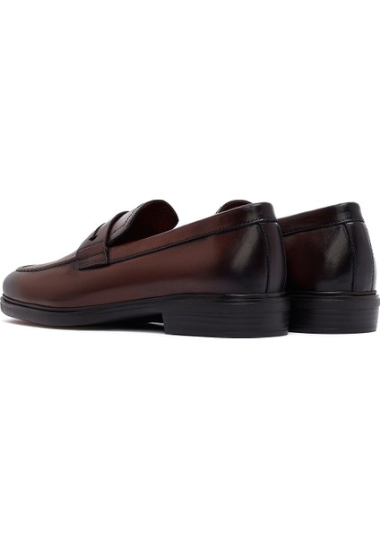 Erkek Kahverengi Deri Loafer 25sfd724118 indirimleri