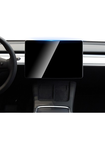 Tesla Model 3 Araç Multimedya Uygulama Aparatlı Ekran Koruyucu Şeffaf