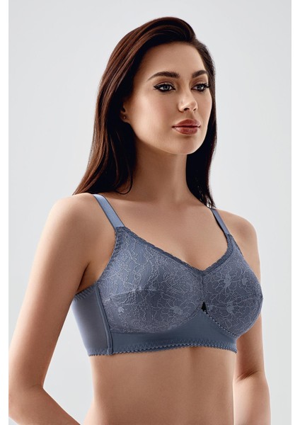 Tül Detaylı Minimizer Sütyen C12306 Koyu Mavi fiyatları