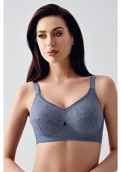 Tül Detaylı Minimizer Sütyen C12306 Koyu Mavi fırsatları