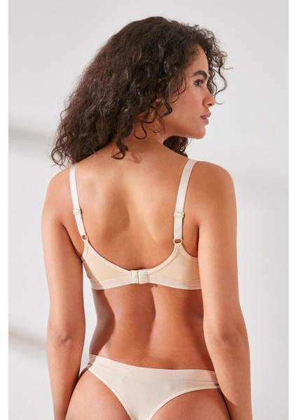 C11422 Kadın Modal Cotton Kaplı Emzirme Sütyen Ten
