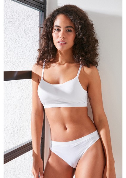 C11423 Kadın Modal Cotton Kaplı Büstiyer Beyaz fırsatları