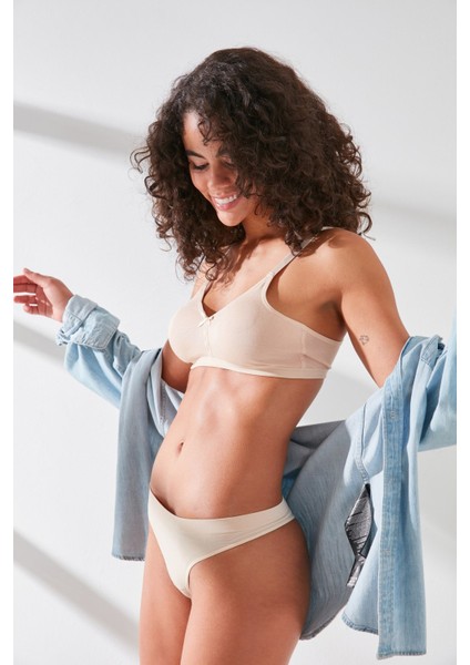 C11420 Kadın Modal Cotton Sütyen Ten modelleri