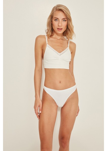 C14035 Dikişsiz Agraflı Toparlayıcı Sütyen Beyaz fiyatları