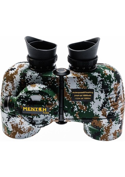 Mentch 7x50 Profesyonel Dürbün 1000m/132m Su Geçirmez Askeri