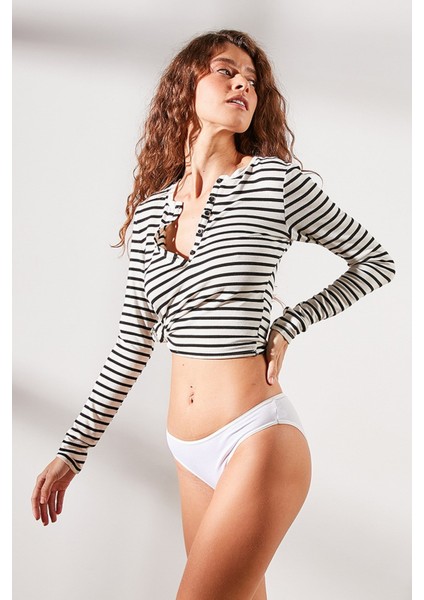 3'lü Paket Bikini Külot 522 Beyaz