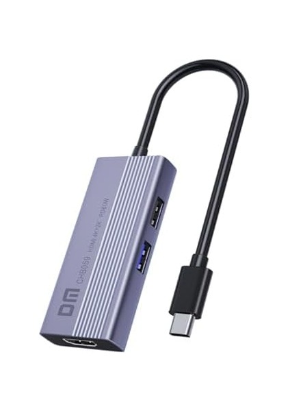 CHB059 Type-C To 4K HDMI 2*usb-A Pd 60W Sd ve Micro Sd Kart Okuyucu Çoklayıcı Hub