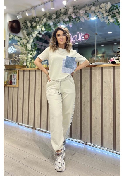 Bel Bağlamalı Eşofman Takımı Mint Yeşili