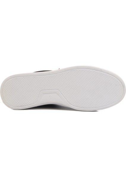 Siyah Beyaz Deri Erkek Sneaker Premium 2040 M