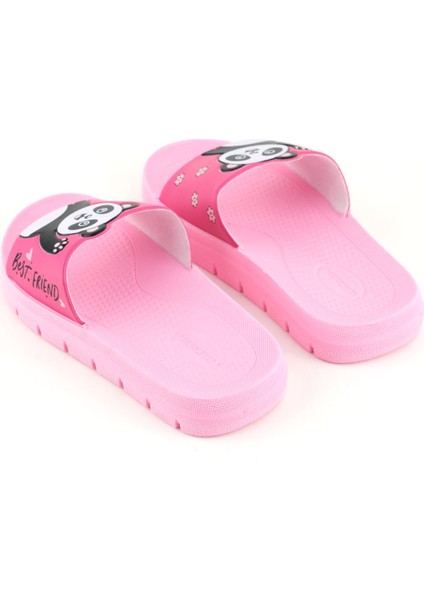 Kız Çocuk Yazlık Best Friend Panda Pu Rahat Taban Ev Banyo Havuz Plaj Terlik fırsatları