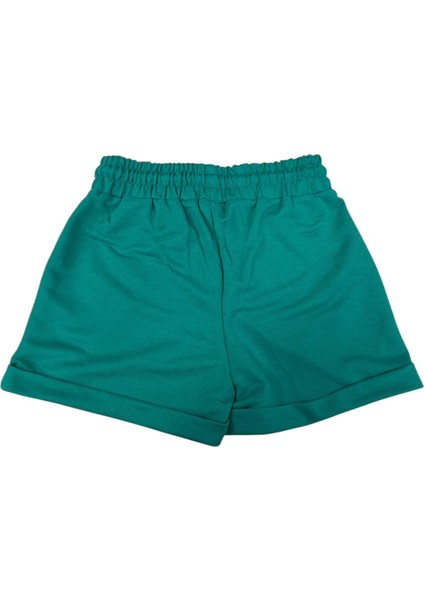 Marka Yeşil Renk Mini Kadın Şort