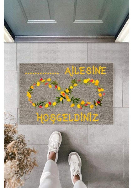Dijital Baskı Kişiye Özel Iç Kapı Dekorasyon Paspas PS11288