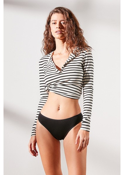 5'li Paket Bikini Külot 523 Siyah