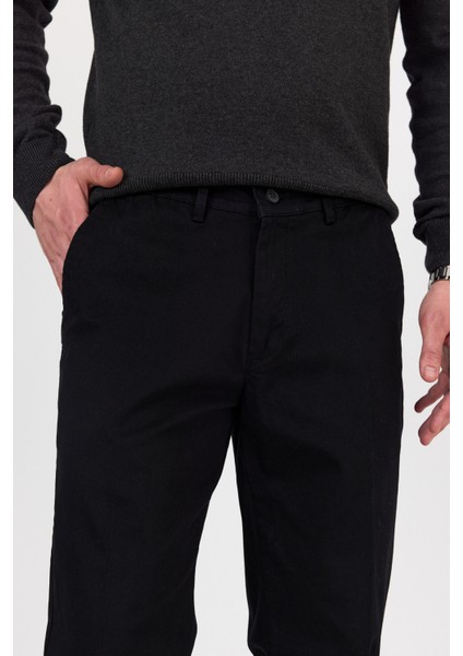 Regular Fit Chino Kanvas Yazlık Pantolon
