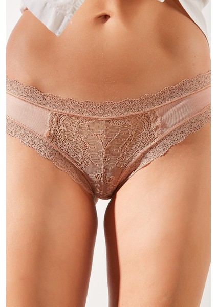 3'lü Paket Dantelli Bikini Külot 511 Ten indirimleri