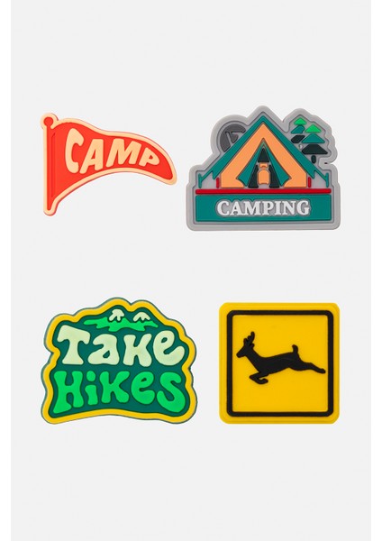 Camp Unisex Renkli 4\'lü Terlik Süsü