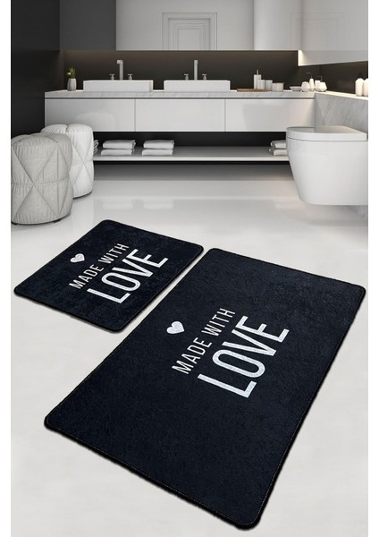 Home Con Amore Banyo Halısı Djt 2li Set