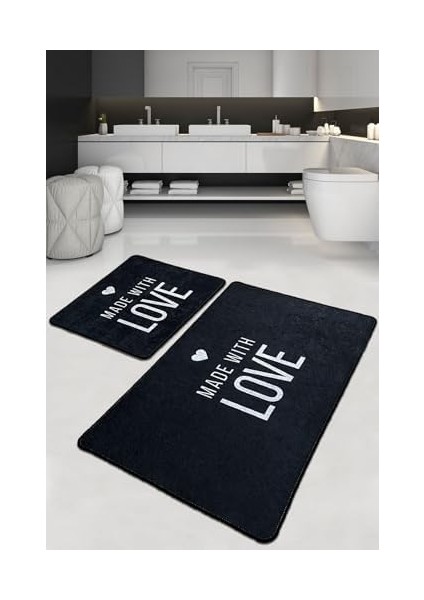 Home Con Amore Banyo Halısı Djt 2li Set