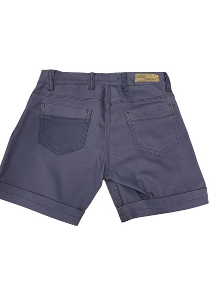 Jeans Keten Lacivert Kadın Mini Şort