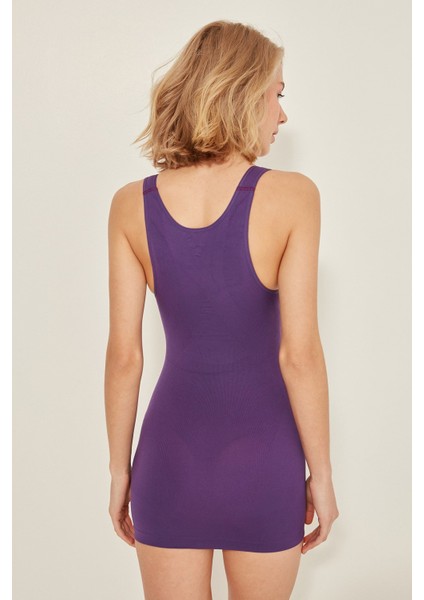 C15015 Dikişsiz Atlet Korse Mor modelleri