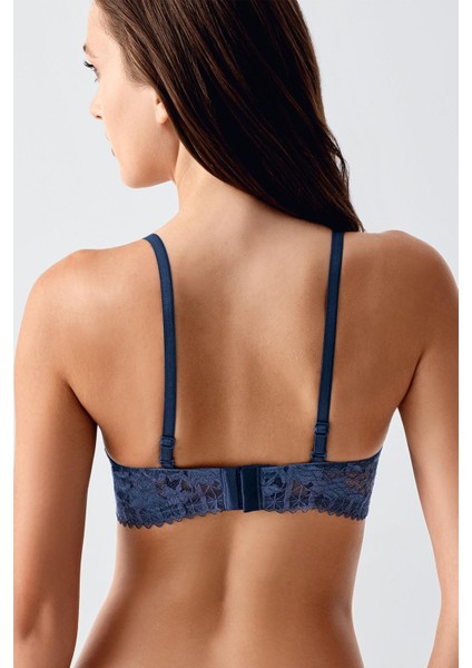 Push Up Dantel Detaylı Sütyen C18375 Antrasit